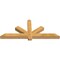 Ekena Millwork Kennewick Rough Sawn Timber Gable Bracket, Western Red Cedar, 60"W x 25"H x 4"D x 4"F, 10/12 Pitch GBW060X25X0404KEN00RWR - alternate 4